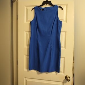 Elegant Blue Sleeveless Dress